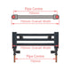 1200 x 750 Heated Towel Rail Radiator Flat White Central Heating