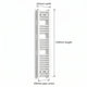 1200mm High x 250 mm Wide Heated Towel Radiator Flat White - Elegant Radiators