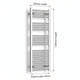 1200x500mm Heated Flat or Curved Towel Radiator Chrome - Elegant Radiators