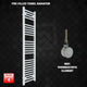 1400x300mm Pre-Filled Electric Heated Towel Rail White HTR