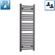 1200mm x 400mm Heated Towel Rail Radiator – Matt Black