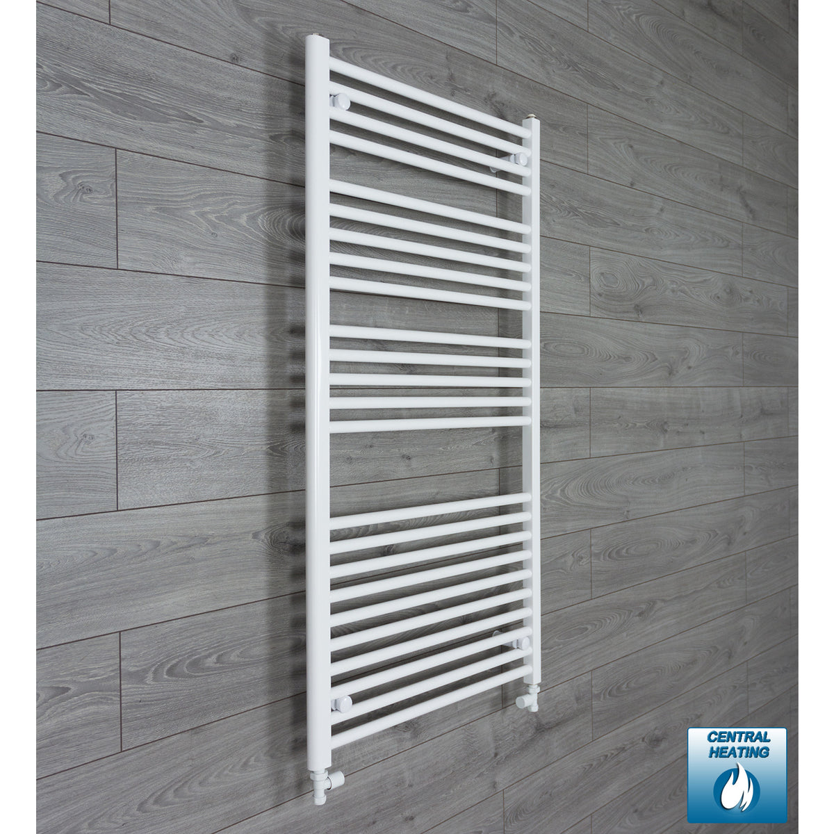 1300 mm High 700 mm Wide White Towel Rail Central Heating