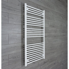 Without Valves 1300 x 700 Heated Towel Rail Radiator Flat White Central Heating