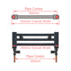 1000x350mm Chrome Dual Fuel Flat Heated Towel Rail Radiator