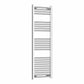 Without Valves 1400 x 400 Heated Flat Chrome Towel Rail Radiator