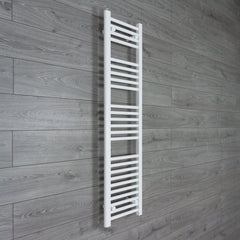 Without Valves 1400 x 400 Heated Towel Rail Radiator Flat White Central Heating