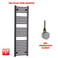 ER-Wifi Thermostatic / No Timer 1400 x 450 Flat Black Pre-Filled Electric Heated Towel Radiator HTR