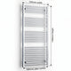 1400x550mm Heated Straight Towel Radiator Chrome - Elegant Radiators