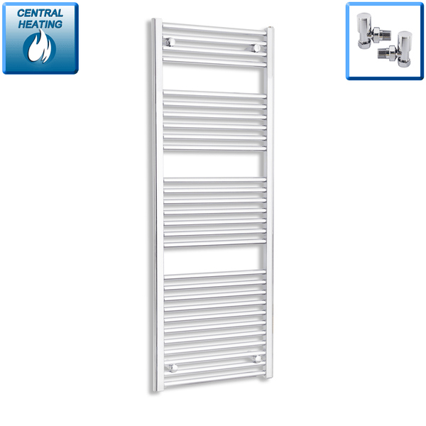 1500mm High 450 Pipe Centers Heated Towel Radiator