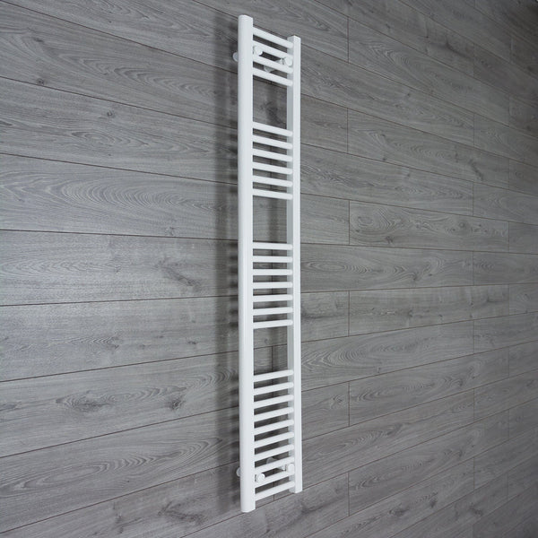 Without Valves 1600 x 200 Heated Towel Rail Radiator Flat White