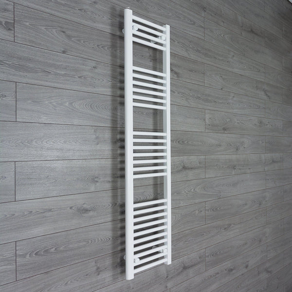 Without Valves 1600 x 300 Heated Towel Rail Radiator Flat White