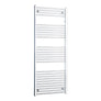 Straight / Without Valves 1600 x 600 Heated Flat or Curved Towel Radiator Chrome