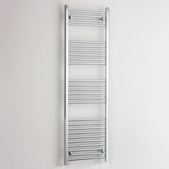 550mm / Without Valves 1600mm Chrome Towel Rail - Niche Pipe Centers (400-550mm)