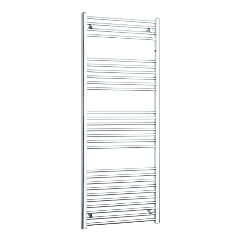 500mm / Without Valves 1600mm Chrome Towel Rail - Niche Pipe Centers (400-550mm)