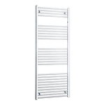 500mm / Without Valves 1600mm Chrome Towel Rail - Niche Pipe Centers (400-550mm)