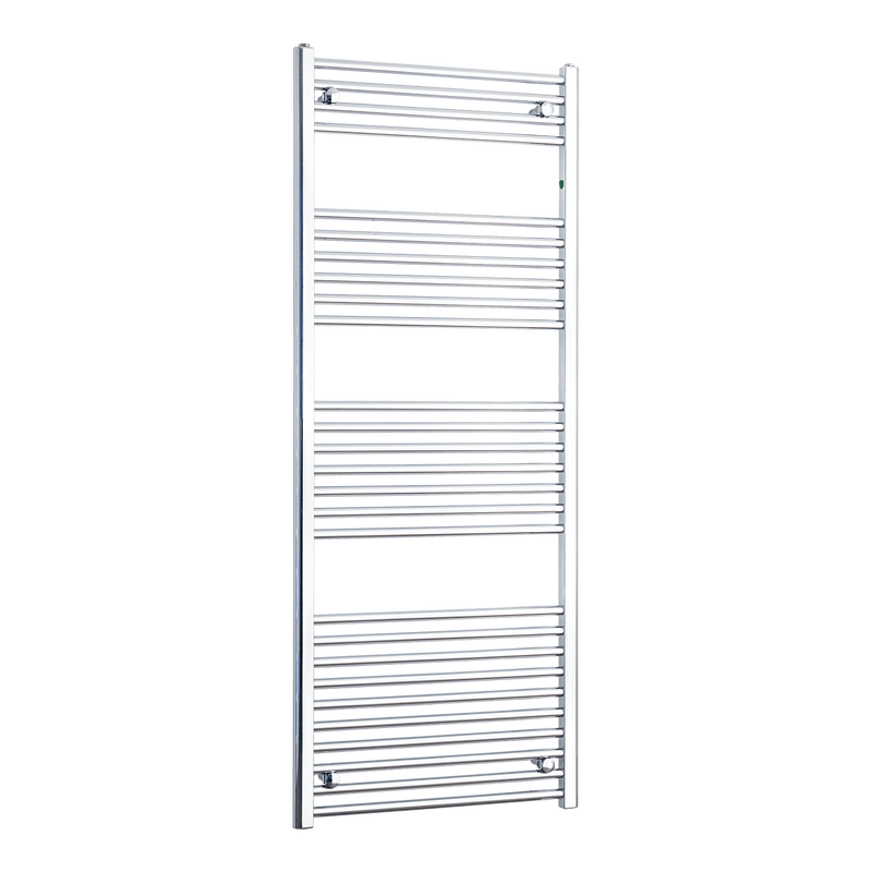 500mm / Without Valves 1600mm Chrome Towel Rail - Niche Pipe Centers (400-550mm)