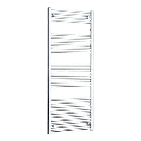 500mm / Without Valves 1600mm Chrome Towel Rail - Niche Pipe Centers (400-550mm)