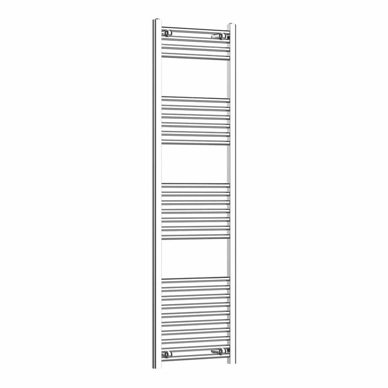 400mm / Without Valves 1600mm Chrome Towel Rail - Niche Pipe Centers (400-550mm)