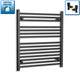 800 mm High x 700 mm Wide Heated Towel Radiator Flat Black