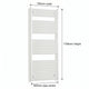1700x700mm Towel Rail Radiator Flat White Central Heating - Elegant Radiators
