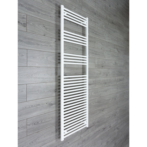 1800 x 600 Flat Towel Rail White Central Heating or Electric