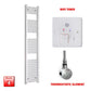 ER-Touch Thermostatic / Wifi Timer 1800 x 300 Pre-Filled Electric Heated Towel Radiator Straight Chrome