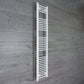 Without Valves 1800  x 350 Heated Towel Rail Radiator Flat White