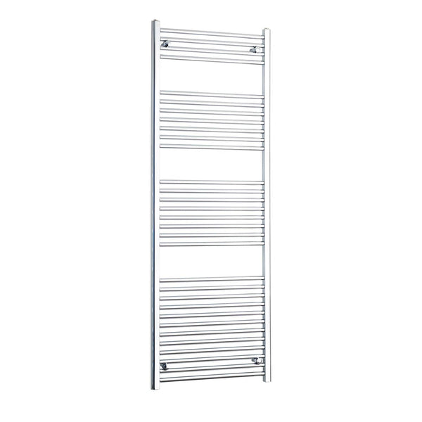 Straight / Without Valves 1800 x 600 Heated Flat or Curved Towel Radiator Chrome