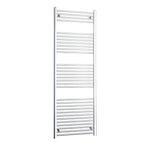 Straight / Without Valves 1800 x 600 Heated Flat or Curved Towel Radiator Chrome