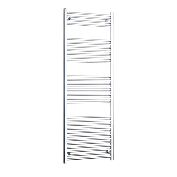 Straight / Without Valves 1800 x 600 Heated Flat or Curved Towel Radiator Chrome