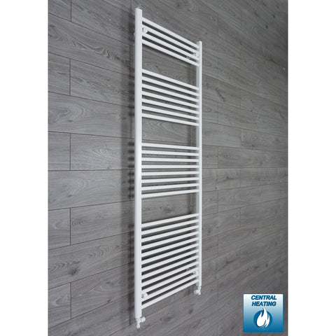 1800 mm High 650 mm Wide White Towel Rail Central Heating