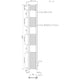 1800x250mm Heated Straight Towel Rail Radiator Chrome - Elegant Radiators