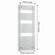 1800x550mm Heated Straight Towel Radiator Chrome - Elegant Radiators