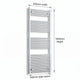 1800x650mm Heated Straight Towel Radiator Chrome - Elegant Radiators