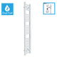 1400 x 250 White Dual Fuel Flat Heated Towel Rail Radiator