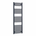 1600 mm High x 450 mm Wide Heated Towel Radiator Flat Black
