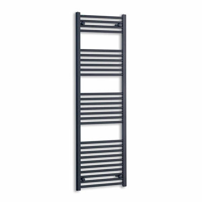 1600 mm High x 450 mm Wide Heated Towel Radiator Flat Black