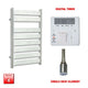 800x500mm Chrome Flat Panel Pre-Filled Electric Heated Towel Rail