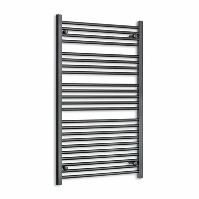 1200 mm High x 700 mm Wide Heated Towel Radiator Flat Black