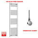1600x450mm Pre Filled Electric Towel Rail Straight Chrome