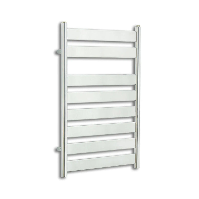 800x500mm Chrome Heated Flat Panel Towel Rail Radiator Central heating