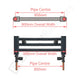 1200 mm High x 900 mm Wide Heated Towel Rail Radiator Flat White