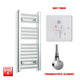 800mm High 350mm Wide Pre-Filled Electric Heated Towel Rail Chrome