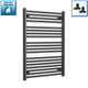 1000 mm High x 700 mm Wide Heated Towel Radiator Flat Black