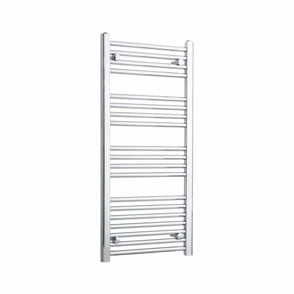 1000x450mm Heated Straight or Curved Towel Rail Chrome