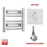 400x400mm Pre-Filled Electric Heated Towel Rail Chrome
