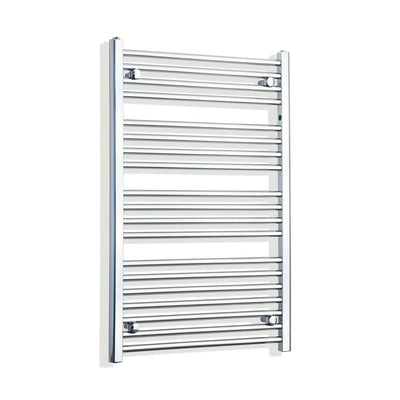 1000x550mm Heated Straight Towel Radiator Chrome