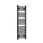 1200 mm High x 300 mm Wide Heated Towel Radiator Flat Black