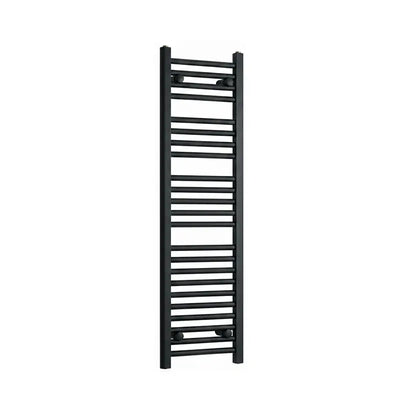 1200 mm High x 300 mm Wide Heated Towel Radiator Flat Black