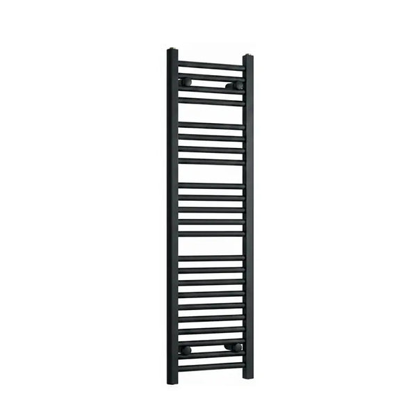 1200 mm High x 300 mm Wide Heated Towel Radiator Flat Black